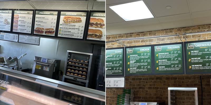 Subway Menu
