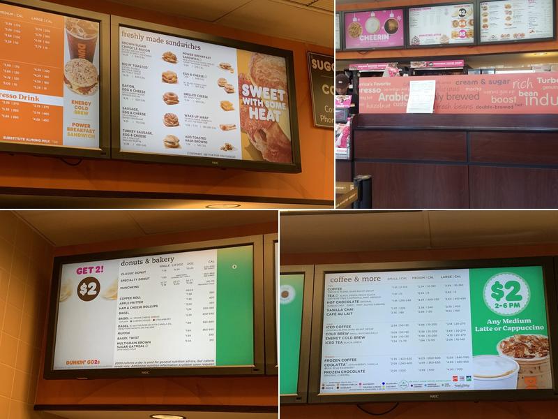 Dunkin' Menu