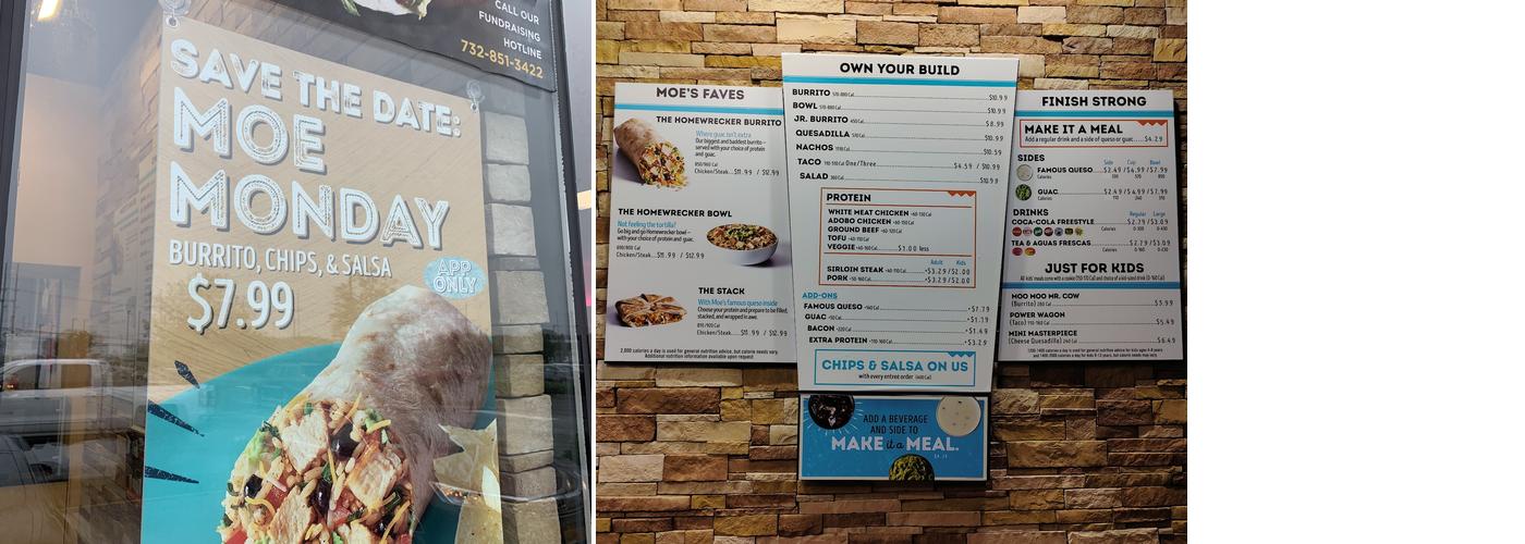 Moe's Southwest Grill Menu