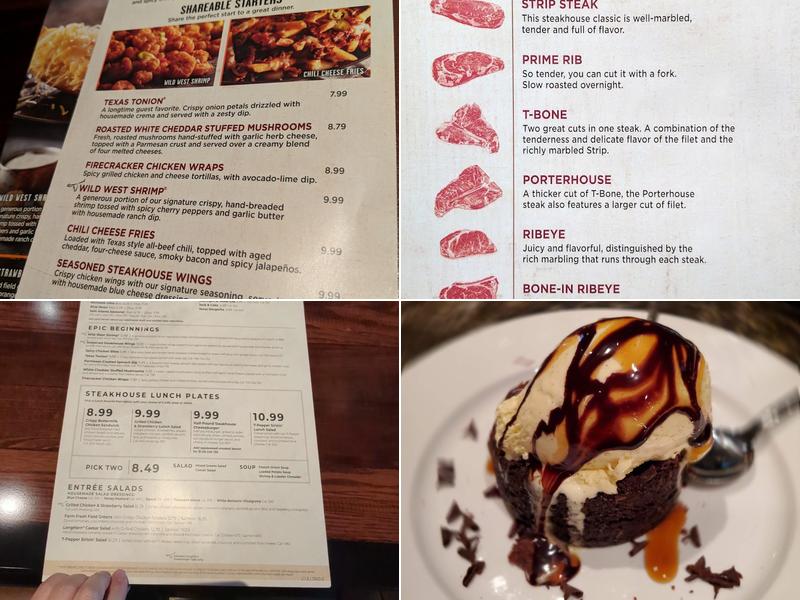 LongHorn Steakhouse Menu