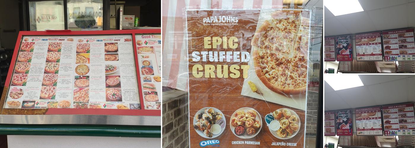 Papa Johns Pizza Menu