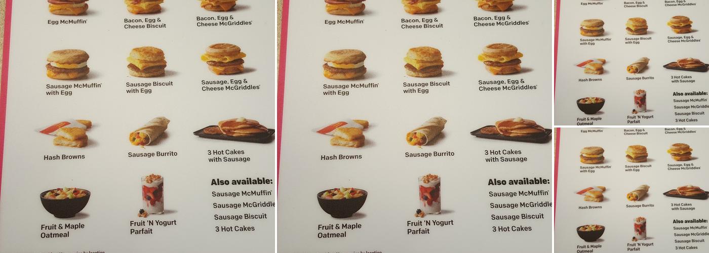 McDonald's Menu