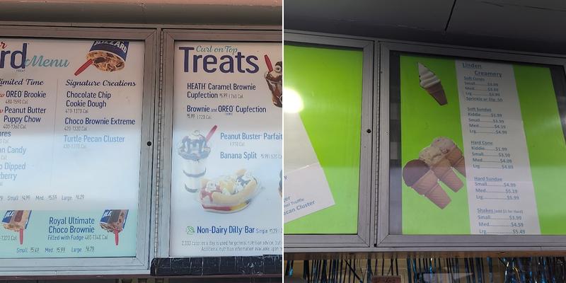 Dairy Queen (Treat) Menu