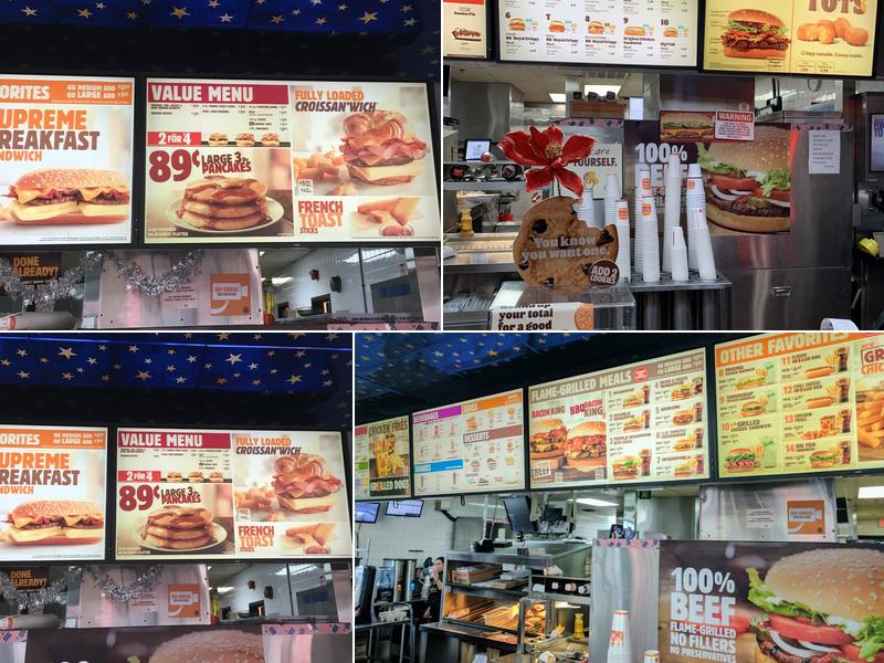 Burger King Menu