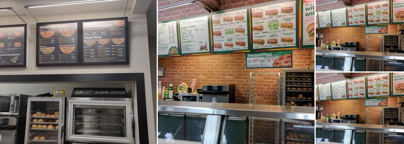 Subway Menu