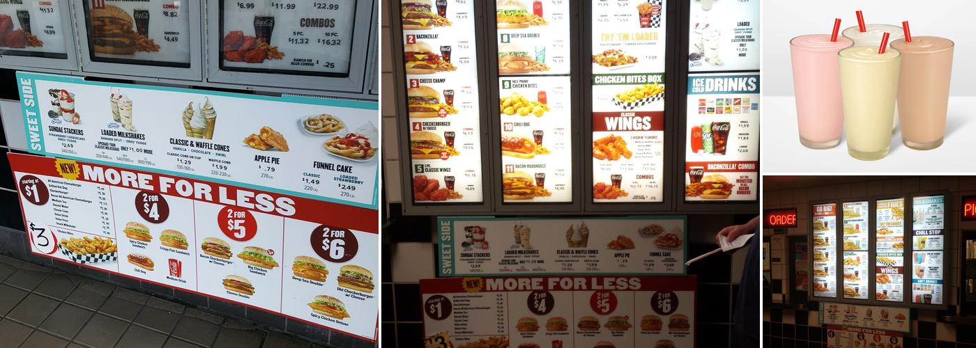Checkers Menu