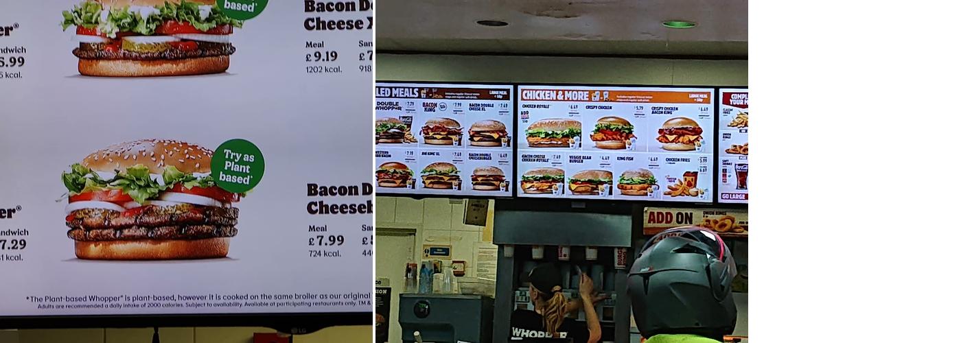 Burger King Menu
