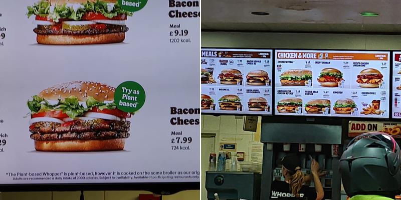 Burger King Menu