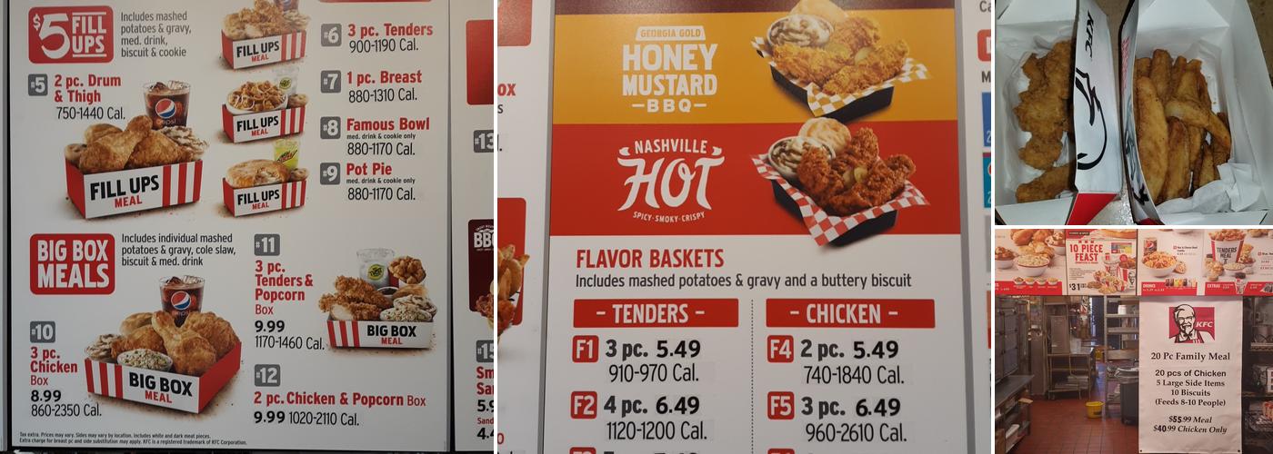 KFC Menu