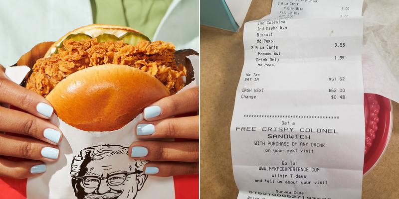 KFC Menu