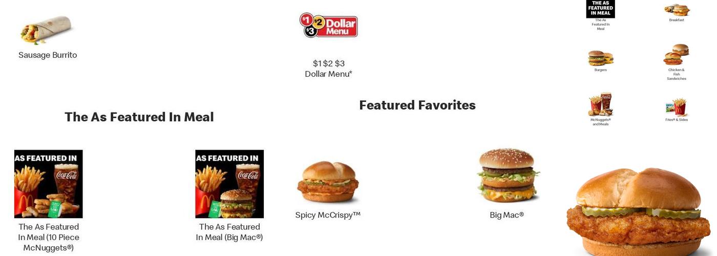 McDonald's Menu