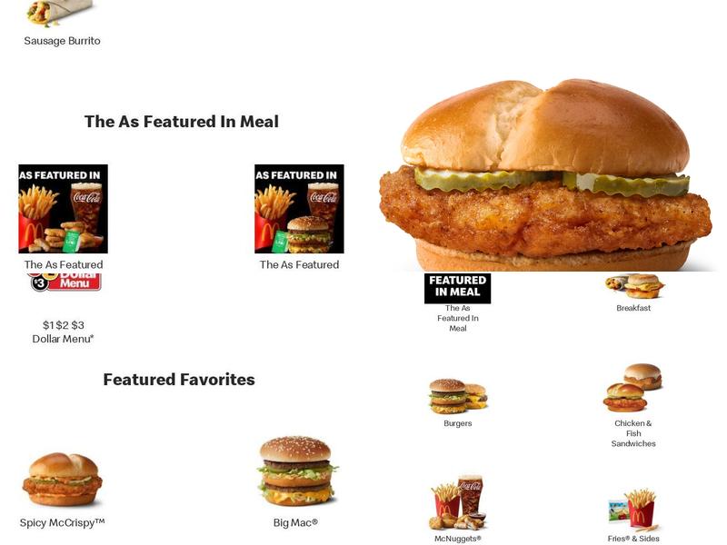 McDonald's Menu
