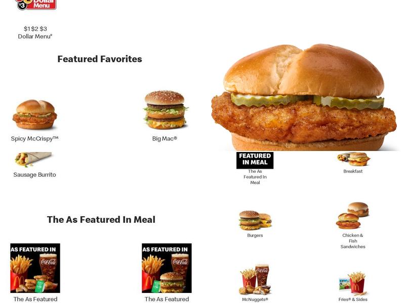McDonald's Menu