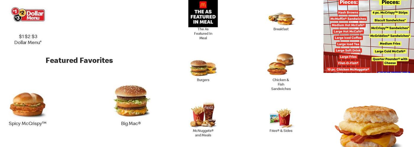 McDonald's Menu