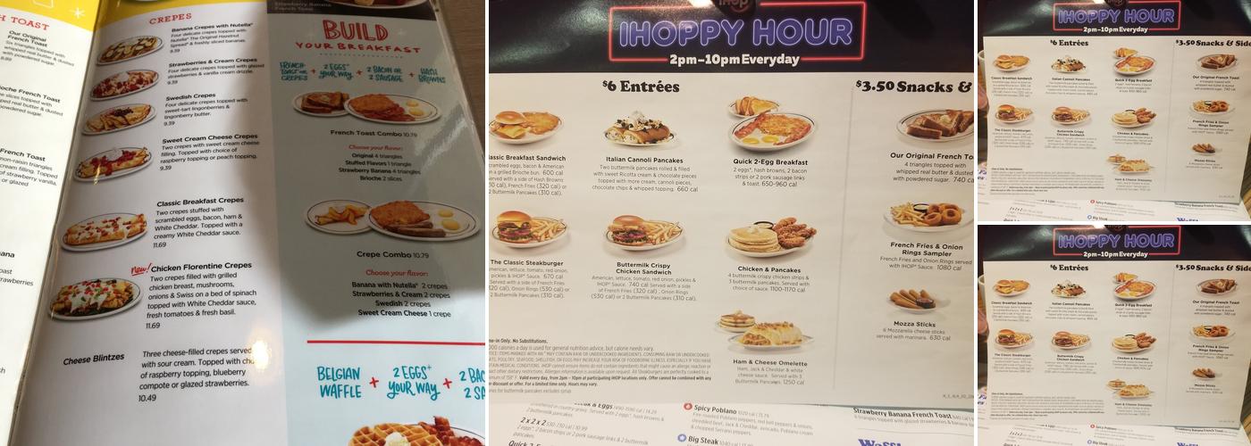 IHOP Menu