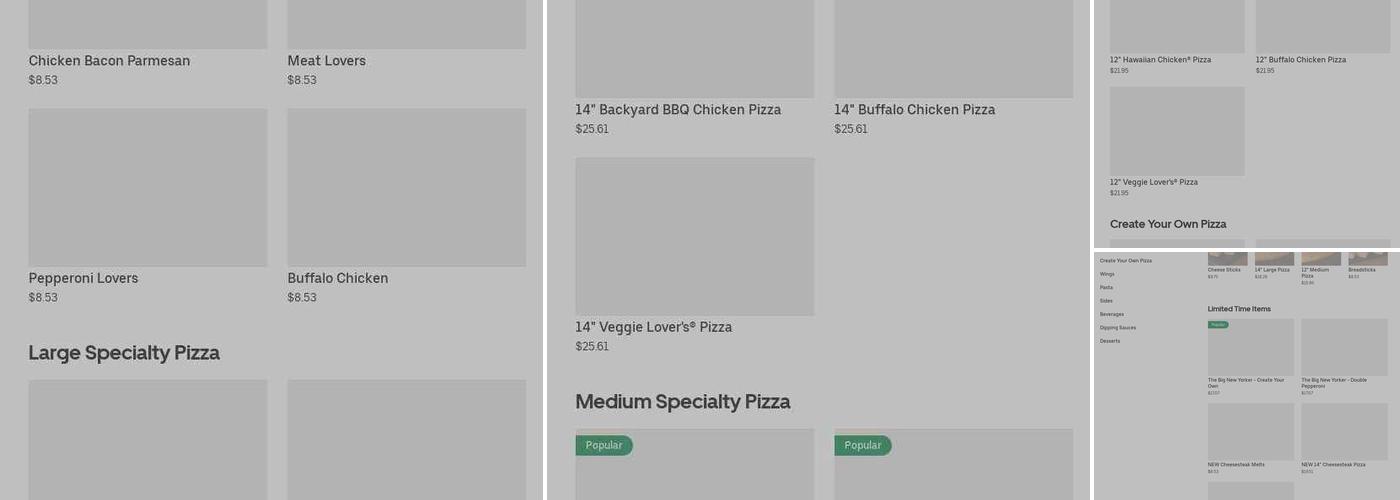 Pizza Hut Menu