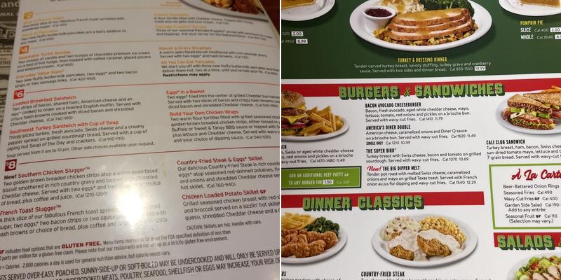 Denny's Menu