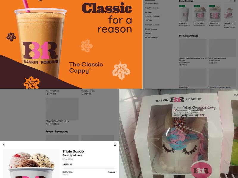 Baskin-Robbins Menu