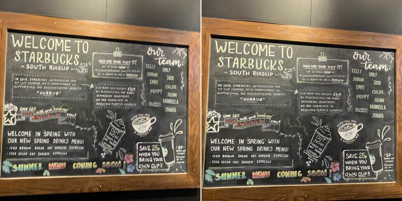Starbucks Menu