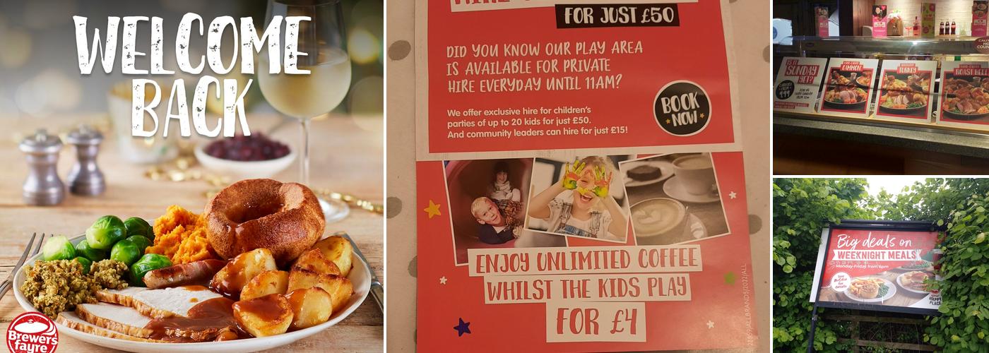 The Hampton Brewers Fayre Menu