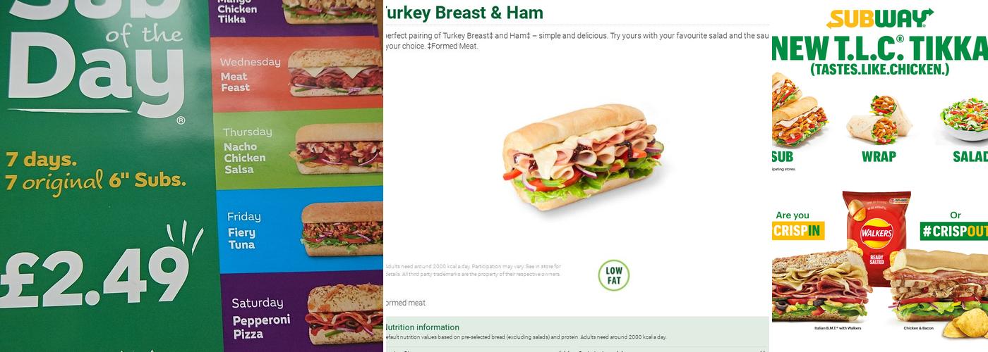 Subway Menu