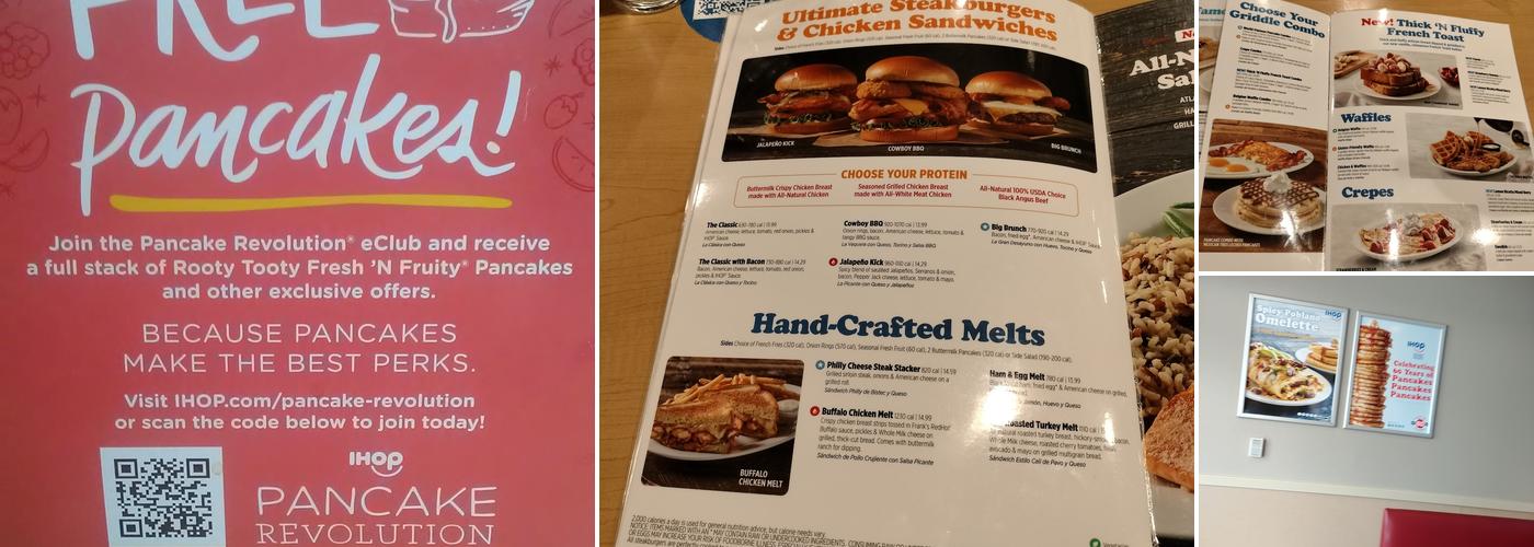 IHOP Menu