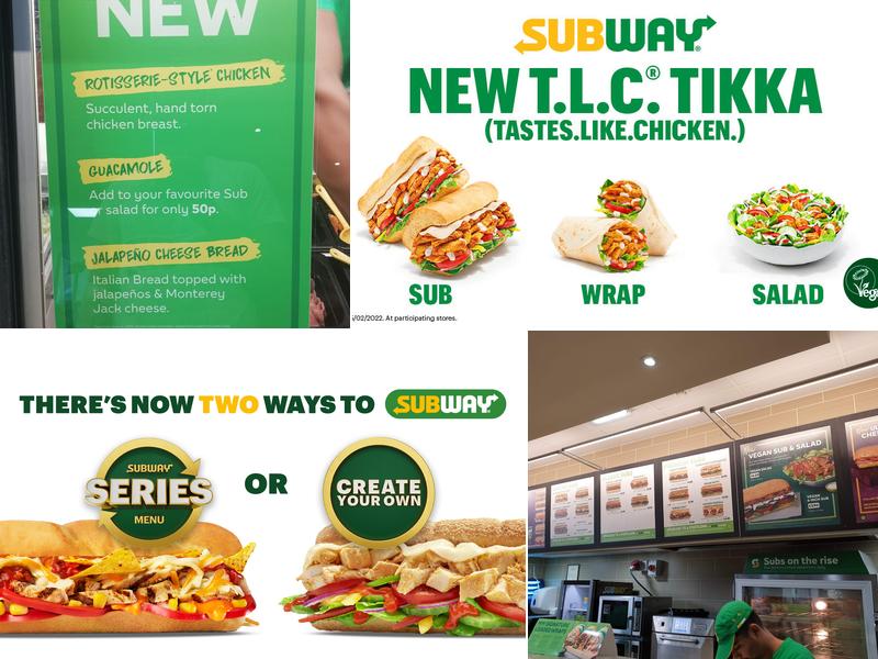 Subway Menu