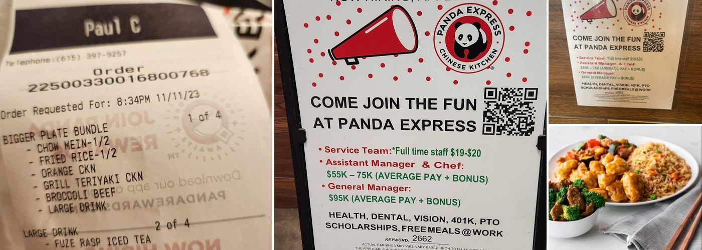 Panda Express Menu