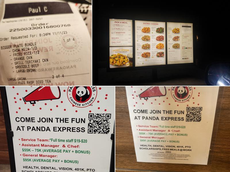 Panda Express Menu