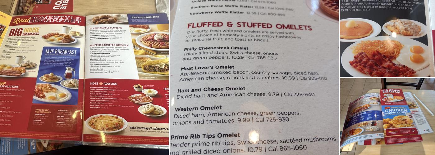 Huddle House Menu