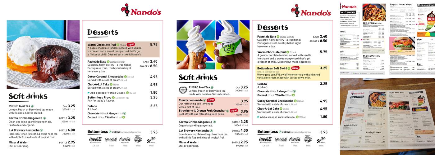 Nando's Warrington - Junction 9 Retail Park Menu