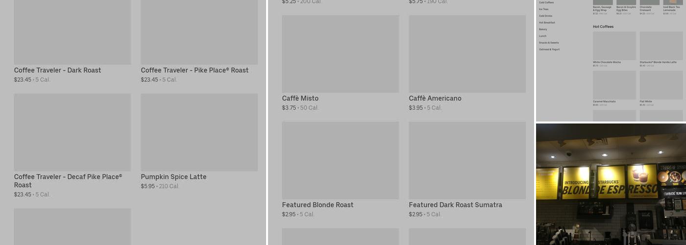 Starbucks Menu