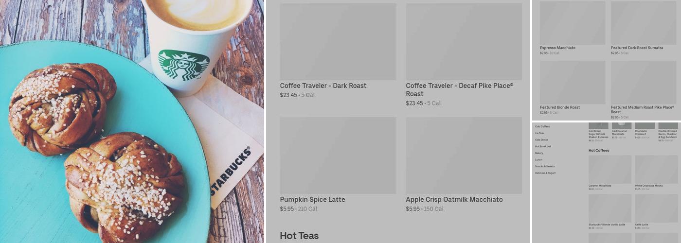 Starbucks Coffee Company Menu