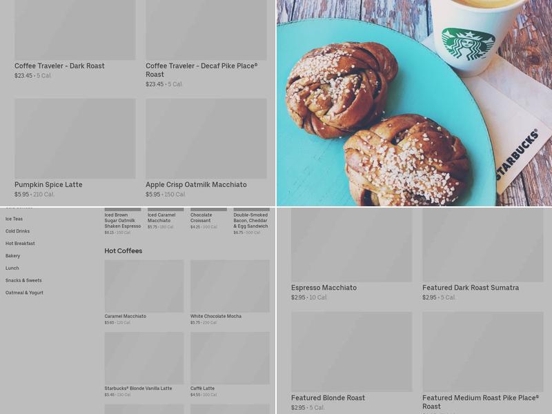 Starbucks Menu