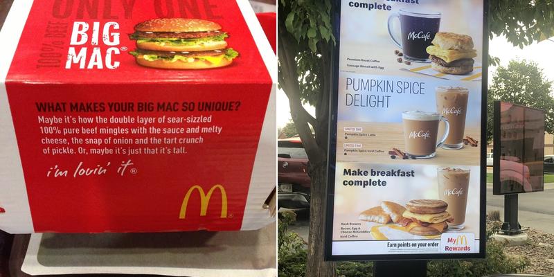 McDonald's Menu