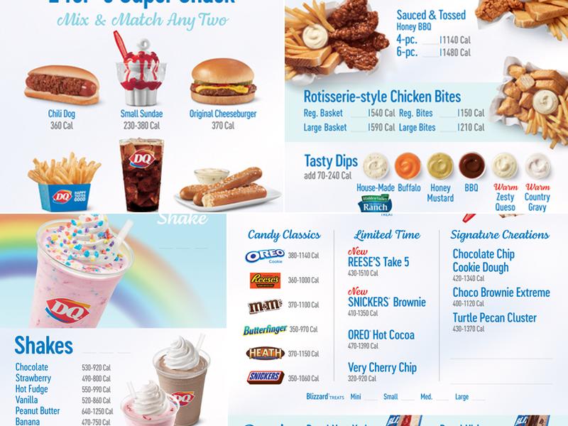 Dairy Queen Grill & Chill Menu