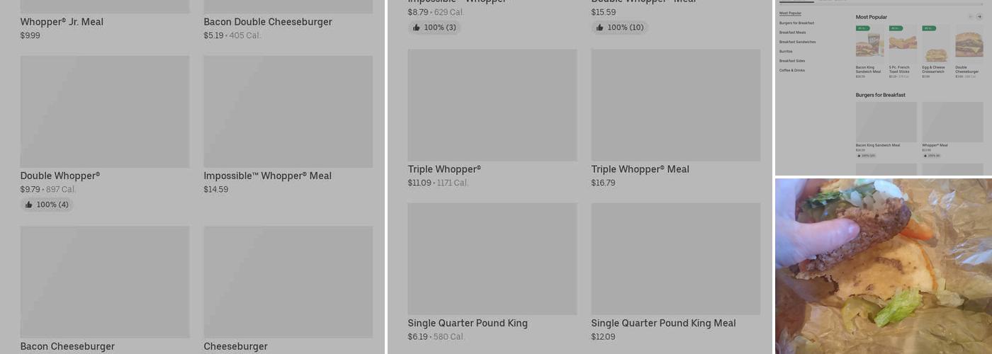 Burger King Menu