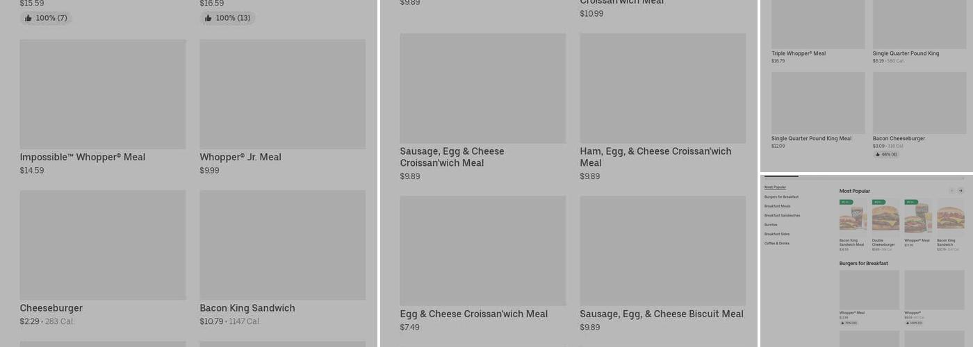 Burger King Menu