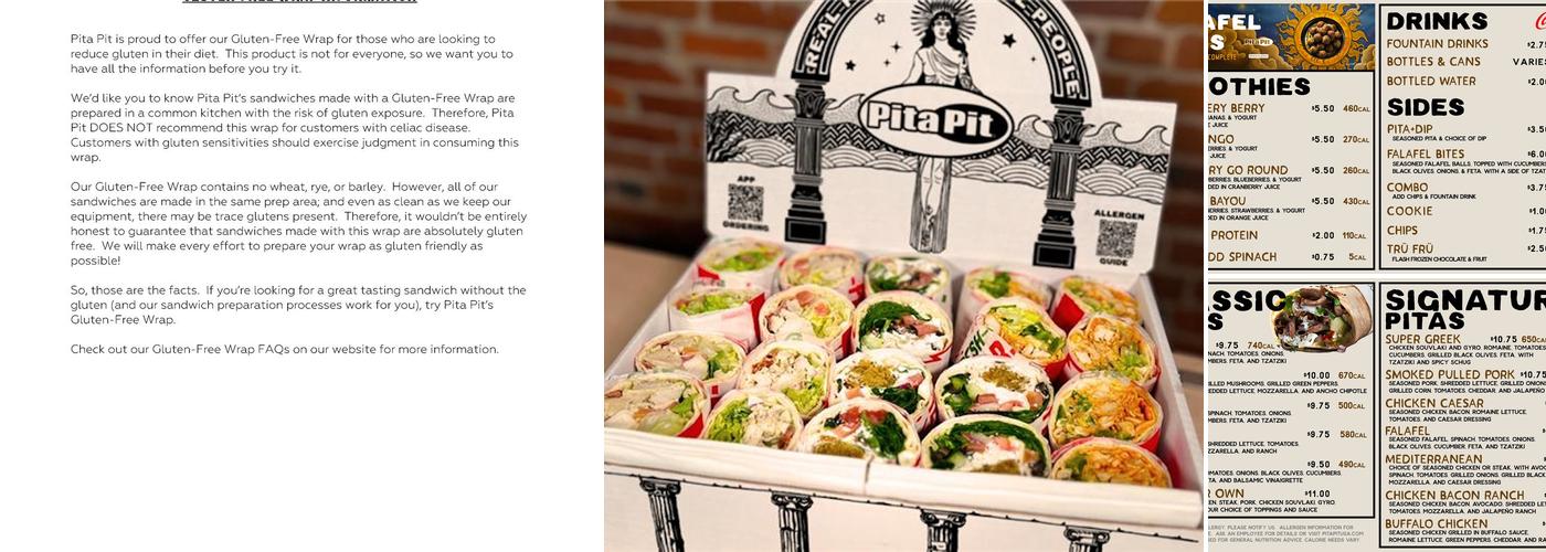 Pita Pit Menu