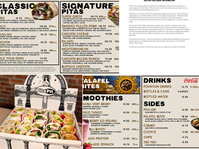 Pita Pit Menu