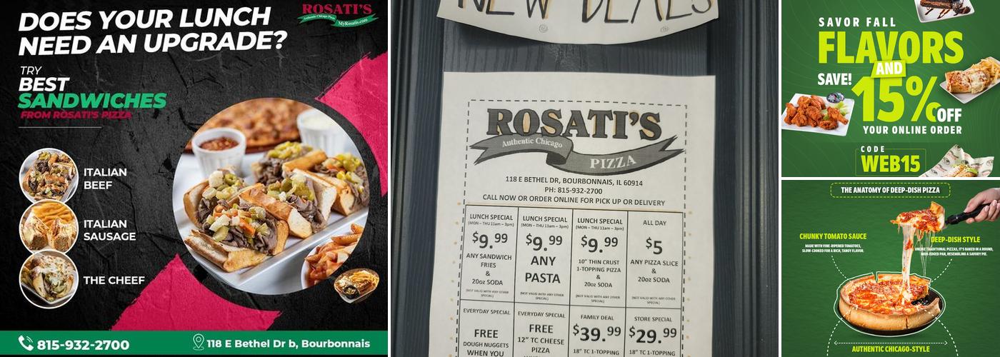 Rosati's Pizza Menu