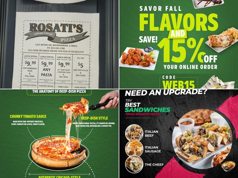 Rosati's Pizza Menu