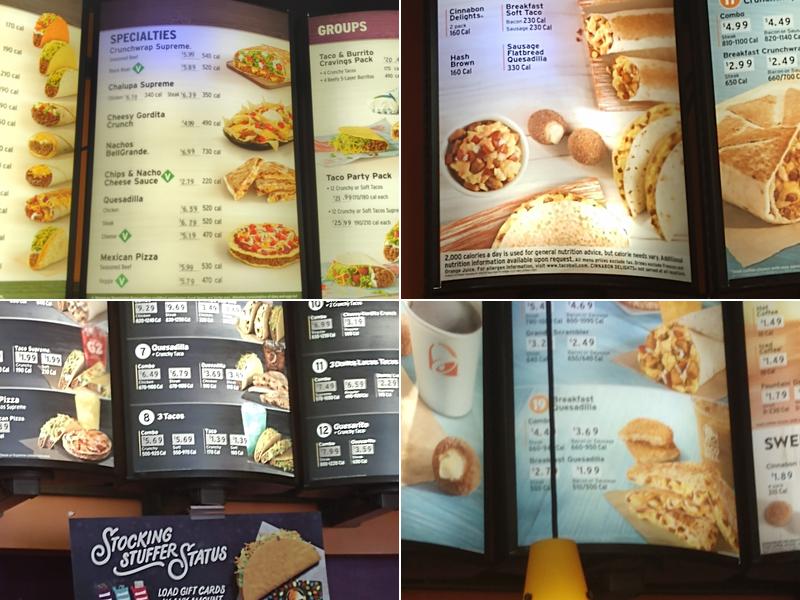 Taco Bell Menu