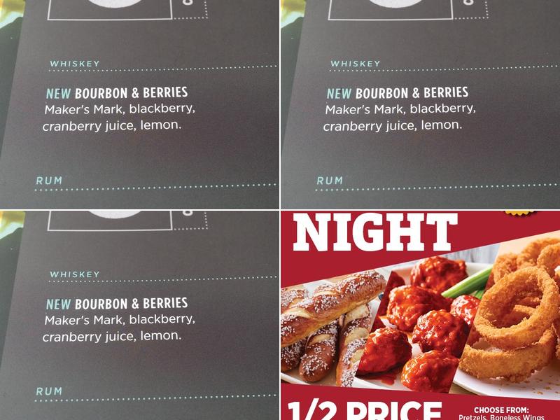 Applebee's Grill + Bar Menu