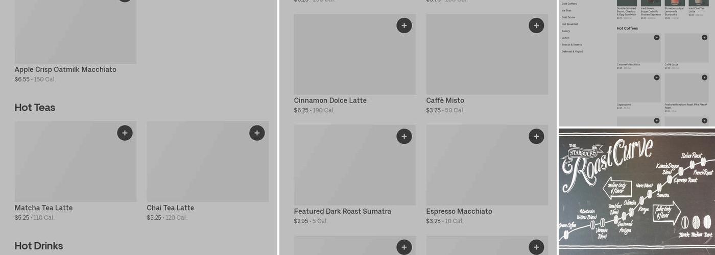 Starbucks Menu