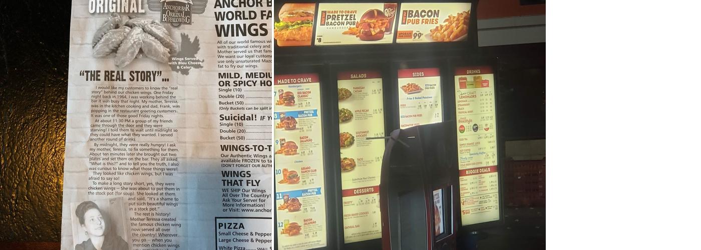 Wendy's Menu