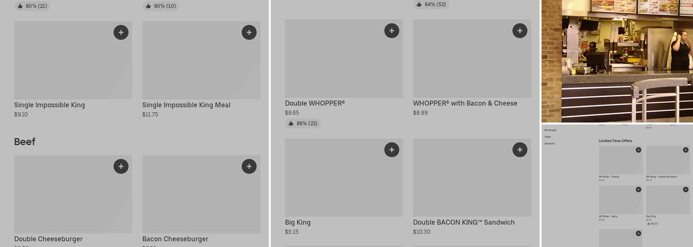 Burger King Menu