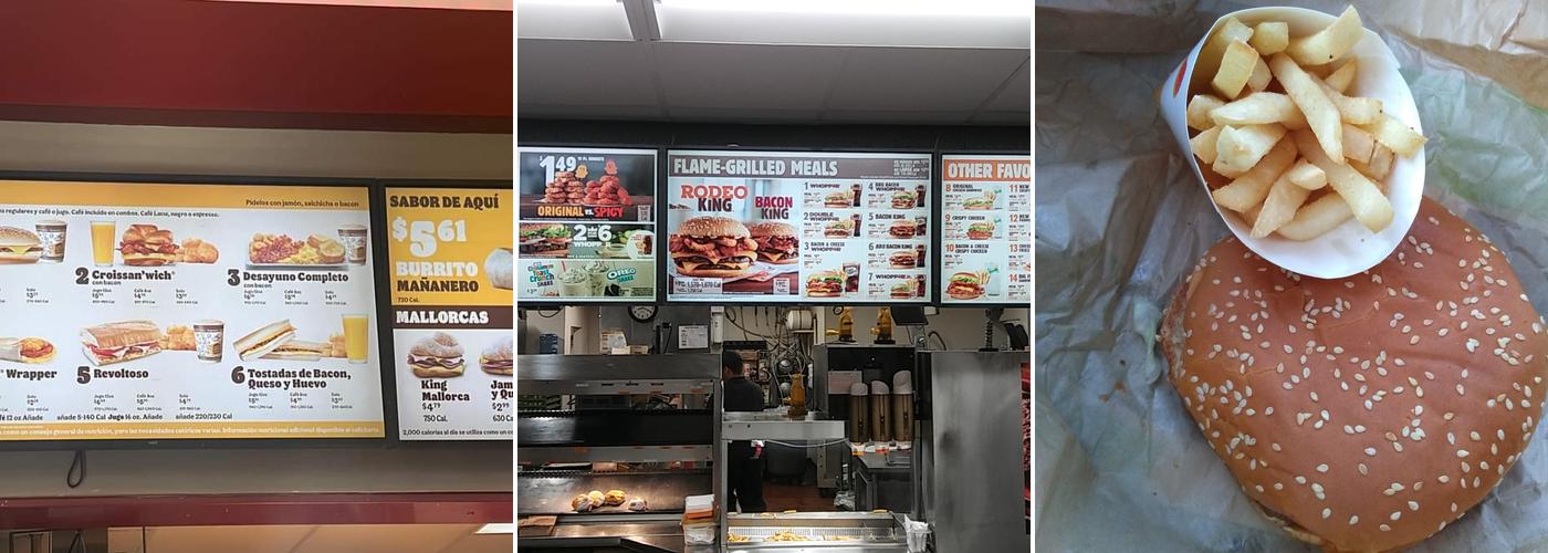 Burger King Menu