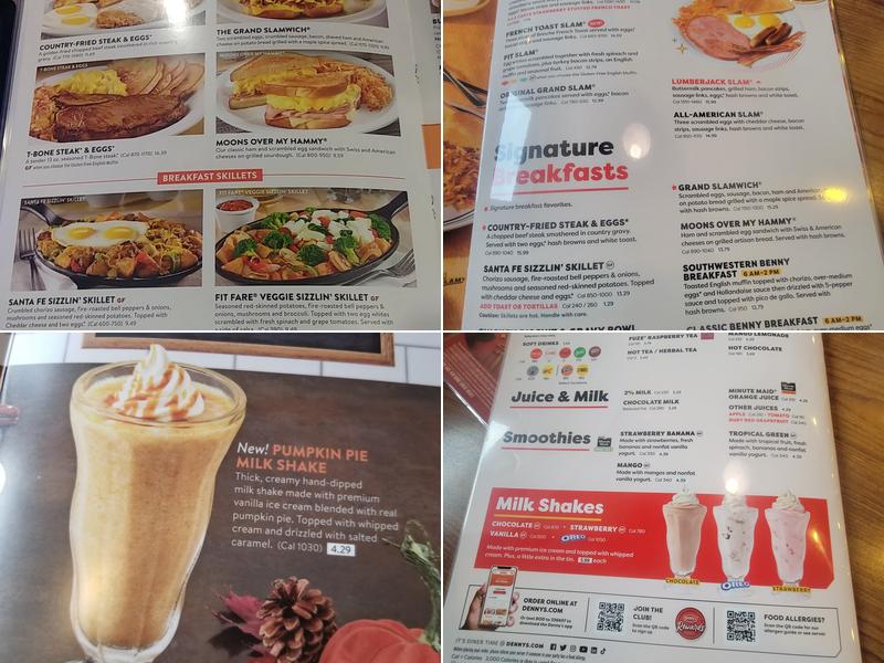 Denny's Menu