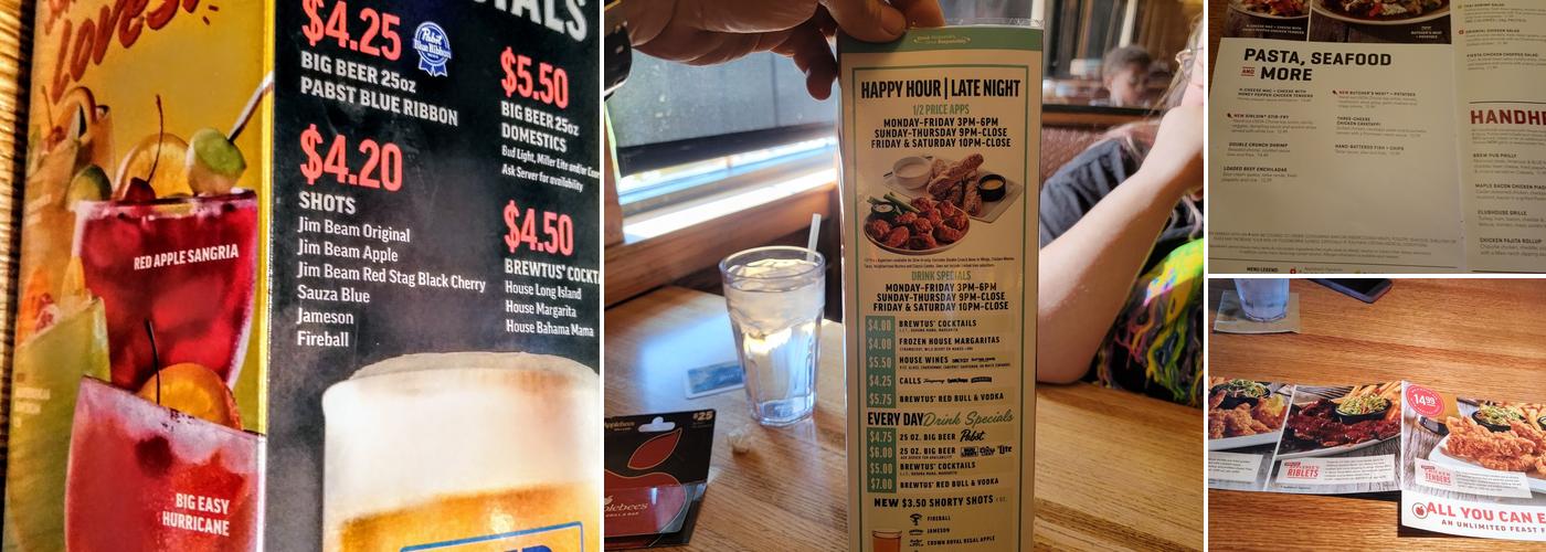 Applebee's Grill + Bar Menu